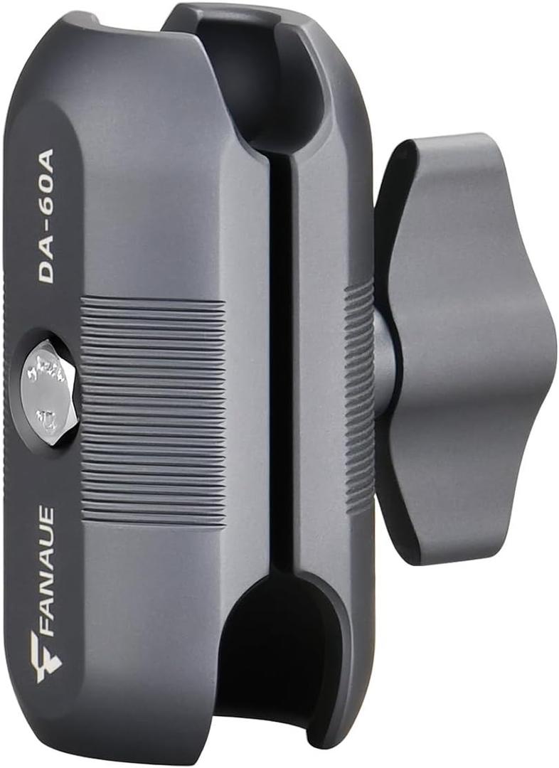 FANAUE Double Socket Arm - Full Length 2.36" Compatible with 17mm Ball Head to B Size 1" Ball Components