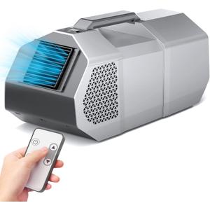 Portable Air Conditioner for Tents, 61-88F Camping Air Conditioner 3 Wind Modes Support Remote & Touch Control, Quiet Operation, 240W Low Power Consumption for RV, Car, Outdoor Use - AC