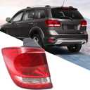 for 2011-2018 Dodge Journey Tail Lights Assembly Led Rear Light Taillight Lens Brake Lamp with Bulb Left Driver Side LH 68078465AD CH2804105