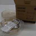 Rotating Makeup Organizer Countertop 2 Tier Lazy Susan Trays Clear Skincare Perfume Storage for Bathroom Counter Vanity, Amber Gold