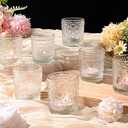 11 Pack Clear Votive Candle Holders Bulk, 3 Patterns Tealight Candle Holder for Wedding Table Centerpiece, Home Table Decor, Birthday, Party Decoration, Bridal Shower