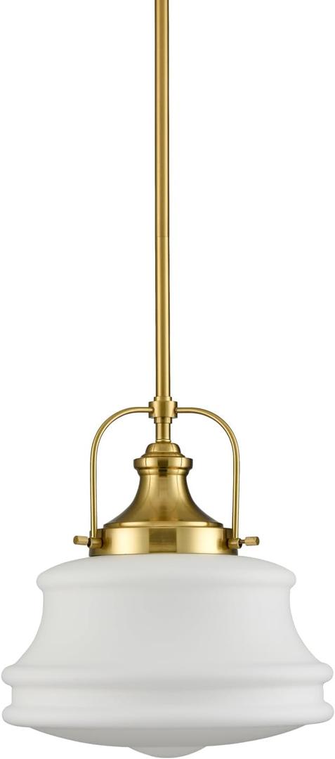 Industrial Pendant Light Fixtures Gold Schoolhouse Hanging Adjustable Light for Kitchen Island
