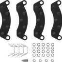 Disc Brake Pad Kit 10k 12k Replacement for Dexter K71-180-00 Hydraulic Trailer Axle Brake Pads 4Pcs