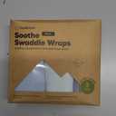 3-Pack Organic Swaddles for Newborns, Baby Sleep Sacks 0-3 Months - Baby Swaddle Wrap, Newborn Wearable Blanket, Infant Sleep Sack for Girls, Boys, Soft & Snug, Large Hook & Loop Closure (Glacier)