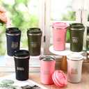 Honeydak 10 Pcs Social Worker Gifts Employees Appreciation Gifts Bulk 12oz Stainless Steel Social Worker Coffee Mugs Insulated Coffee Cups with Lids for Women Men Volunteers Employees(Fresh Style)