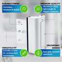 Dwell+Good Door Locks (2-Pack) - Easy To Install Aluminum Home Security Door Locks for Front Door - Child Proof Door Lock for Kids Safety- Withstand 800 lbs of Force & Tamper Proof Top Door Lock Latch