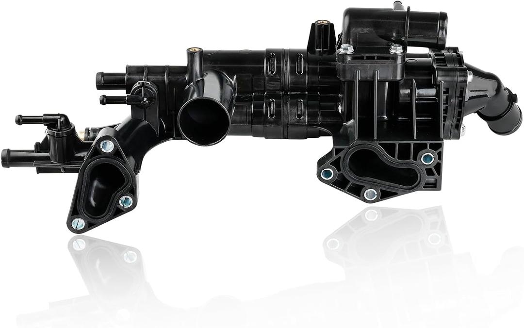 WMPHE Engine Coolant Thermostat Housing Assembly Replacement for 256203CAA0 Compatible with 2010-2019 Kia Cadenza Sorento Sedona Hyudai Azera Sant FE XL