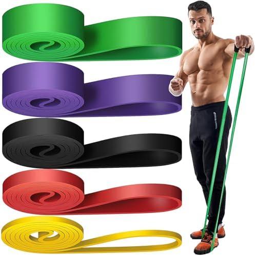 Resistance Bands Set - Pull Up Assistance Bands for Men Women, Exercise Bands Resistance for Working Out, Body Stretching, Physical Therapy, Muscle Training, Fitness (5-125lbs) : Everything Else
