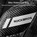 ROCKBROS Bike Saddle Bag Bike Seat Bag with Water Bottle Holder Bicycle Bag Under Seat Waterproof for Road Bike