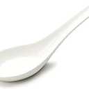 12 Pieces Super White Ceramic Spoons Sunrise Kitchen Supply (5.0" L)