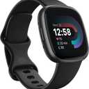 Fitbit Versa 4 Fitness Smartwatch with Daily Readiness, GPS, 24/7 Heart Rate, 40+ Exercise Modes, Sleep Tracking and more, Black/Graphite, One Size (S & L Bands Included) New. Works.