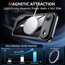 SPIDERCASE Magnetic for iPhone Air Case Waterproof, Built-in Lens & Screen Protector,[IP68 Underwater][15FT Military Shockproof] [Dustproof] Full Body Protection Cover for iPhone 17 Air 6.5,Black