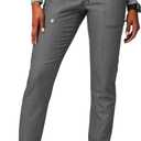 Fabletics Women's Active Scrub Jogger - MotionTech, Pocket-Packed, Lightweight, Wrinkle-Resist, Semi-Slim Fit (3X, Heather Grey)