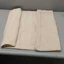 Qucover Oversized King Bedspread 132x 120, Extra Wide Alaska King Bedspread, 3 Piece Soft Microfiber Lightweight Oversized King Quilts Set, Vintage Persian Pattern, with Pillow Shams, Beige