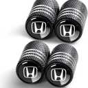 2 x Tire Valve Stem Cap Cover for Honda Belt O-Ring Seal Corrosion Resistant,Tire Valve Stem Air Cap 4 Pack Black