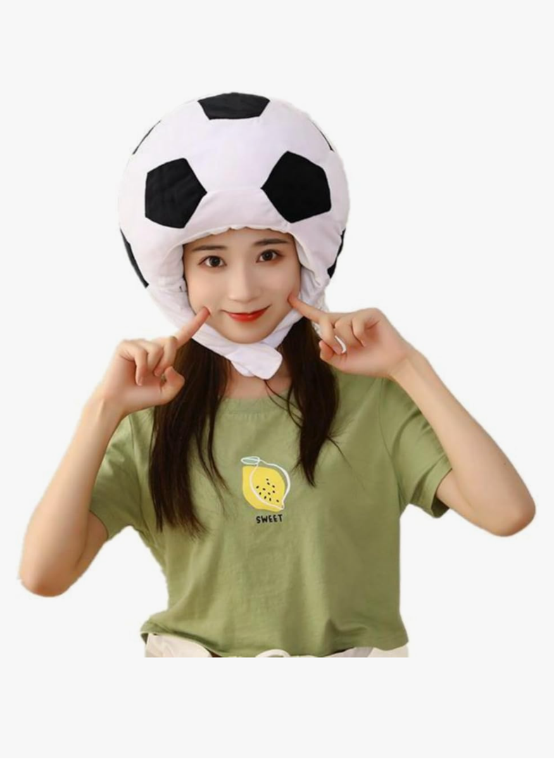 Plush Sports Headgear Hat Halloween Hat Funny Novelty Toy Photo Props Warm Cosplay Costume Head Accessories for Party