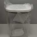 Airtight Rice Container 20 Lbs, Clear PET Plastic Food Storage Container Bin For Flour Sugar, Dry Food Holder with Easy Locking Lid for Kitchen Pantry Organization and Storage