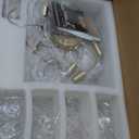 EGM Gold Tree Branch Crystal Chandelier, 32 Inch Modern Raindrop Crystal Ceiling Light Fixtures 10-Light(E12), Hanging Round Chandeliers for Dining Room Living Room Bedroom Foyer