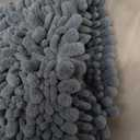 OLANLY Bathroom Rug Mat 24x16, Thick Soft and Absorbent Chenille Bath Mat, Non-Slip Rubber Backing, Machine Washable Quick Dry Bath Rugs for Tub Shower Floor, Home Decor Accessories, Airy Blue