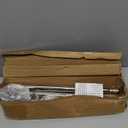 T304 Stainless Steel Heavy Duty Flag Pole Kit, 2 Positions for 1" Flag Poles Wall Mount House & Estate Flagpole Holder, Aluminum Alloy Flagpole Rings, Rust Free Flag Pole for House Yard (6FT Flagpole with Bracket  Silver)