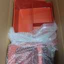 Makeup Organizer with Drawers,Large Capacity Countertop Organizer for Vanity,Bathroom and Bedroom Desk Cosmetics Organizer,Easy To Storage Skincare,Brushes,Lotions,Lipstick (Red and Cream)