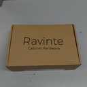 Ravinte 30 Pack Solid 5 Inch Kitchen Square Cabinet Handles Matte Black Pulls Drawer Pulls Kitchen Cabinet Hardware Flat Black Handles