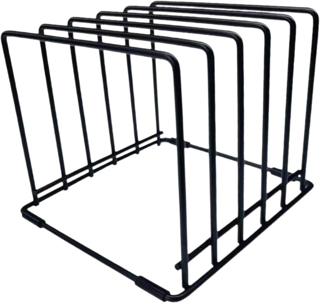Cutting Board Organizer 5 Slots Holder Space Saving for Cabinet Sturdy Multipurpose Accessories Baking Trays Stand 19x20x16cm