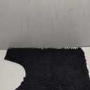 Smiry Luxury Chenille Toilet Rugs U-Shaped 24x20, Soft Absorbent Non-Slip Contour Bathroom Rugs for Toilet, Machine Washable Contoured Bath Mats, Black