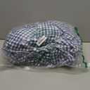 Navy Blue White Plaid Ruffle Sheets Queen Size 4-Piece Set, 300TC 100% Yarn Dyed Cotton Sheets 18 in Deep Pocket Classic Gingham Decorative Bedding (Navy Blue/White Plaid, Queen)