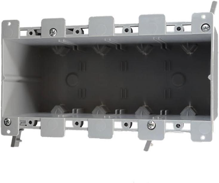 Cantex 3012631 68 cu. in. Old Work Rectangle PVC 4 Gang Outlet Box Gray