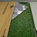 LOOBANI Large Dog Grass Pad with Tray - 35x23in Dog Litter Box with 2 Artificial Grass Patch + 2 Washable Pee Pads - Quickly Absorbency Indoor Outdoor Potty for Patio Balcony Apartment Use