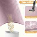 Cat Litter Mat, XXL Extra Large 50" x 35" Silicone Mat Litter Trapping Mat for Scatter Control, Soft on Kitty Paws, Easy to Clean (Pink)