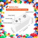 Power Functions Battery Box 88000 (2 PCS) Compatible with Motor MOC Technic Parts