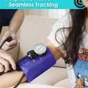 Professional Blood Pressure Cuff and Stethoscope Kit & Carrying Bag with Penlight, Aneroid Sphygmomanometer for Medical Students & Home Adult BP Monitoring, Purple