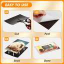 Adhesive Magnetic Sheets 8 x 10 Inch, 18 Packs Magnetic Sheets with Adhesive Backing - 0.5mm Thickness Flexible Magnet Sheets for Dies Storage, Craft Projects, Photos, School, Office