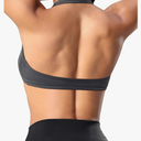 OMKAGI Halter Sports Bras for Women Open Back Workout Bras Padded Yoga Bra Gym Tops
M