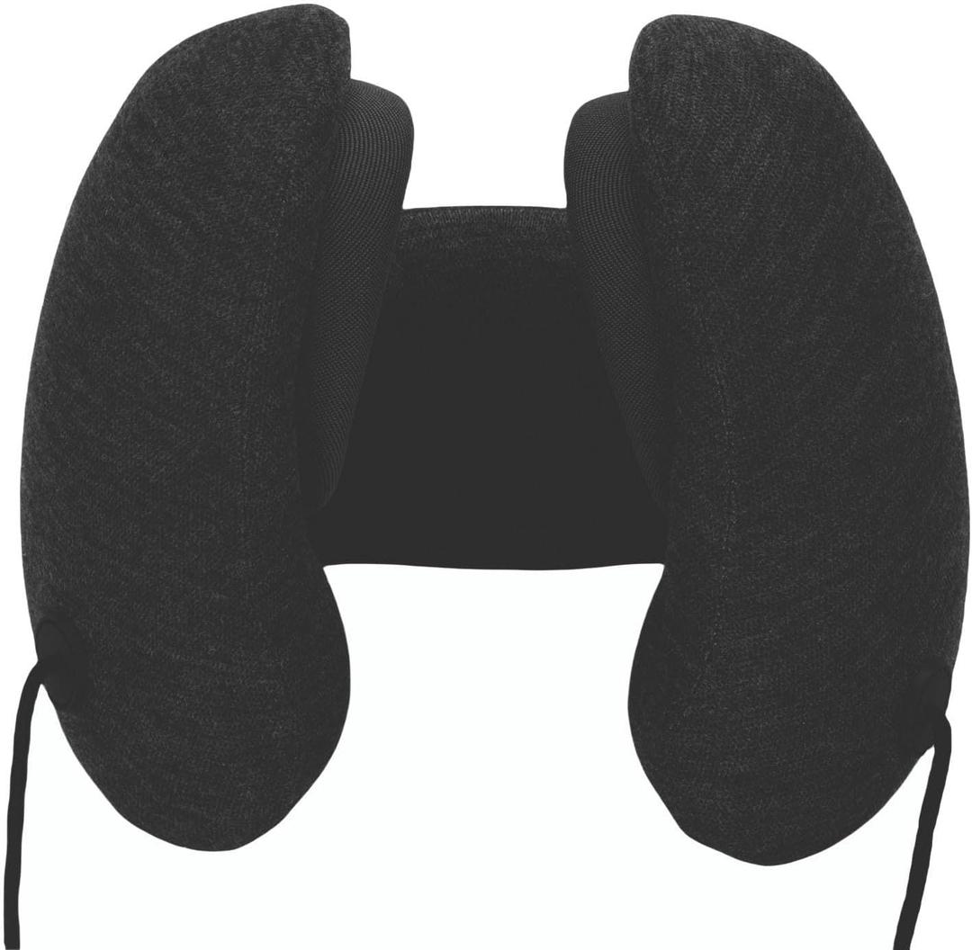 Neck Pillow Airplane, Noise Canceling Design for Better Sleep, Airplane Travel Essentials Memory Foam-Adult-Adjustable, Ideal for Travel, Trains, Cars, Home Office Napping(Black, Small Size)