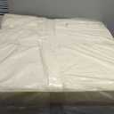 Waterproof Zippered Plastic Mattress Protector Encasement, Vinyl Mattress Bed Cover Proof (Twin-XL Size) White