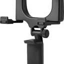 Car Rear View Mirror Phone Holder Mount, 180 Rotating Vehicle Rearview Smartphone Bracket with Adjustable Clips, Automotive Mirror Cellphone Stand Cradle Accessories, Universal Fit