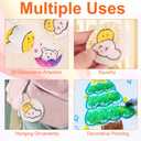 Magic 3D Foam Texture Painting Kit,Magic Puffy Paint,3D Drawing Canvas Sponge,DIY Bubble Drawing Pens Art Supplies,10Pcs Puffy Paint Paper (Round)