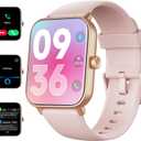 ENOMIR Smart Watch for Men Women, Alexa Built-in Fitness Tracker with Call Function & 2025 Upgraded 1.85" HD Anti-Fall Screen, 5ATM Waterproof Heart Rate/Sleep/SpO2 Monitor, iOS Android Compatible (1.85 Inches, Rose Pink)