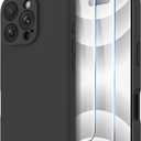 OTOFLY Compatible with iPhone 16 Pro Case, Compatible with MagSafe, Shockproof Magnetic Silicone Case for iPhone 16 Pro,[Military Grade Protection] [2 Pack Screen Protectors], Black