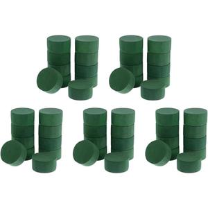 50Pcs Wedding Aisle DIY Craft Floral Arrangement Water-Absorbing Home Garden Green Flower Foam Fresh-Keeping Round Brick