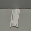 Wall Cable Hider Kit, 116in TV Wire Hider for Wall, Paintable Cord Hider Wall, Cord Organizer Hide 1-2 Cords Wall Mounted TV, Wire Cover for Wall, Cord Concealer 7XL16.5 W0.86 H0.43in, White