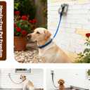 Dog Hooks for Wall, Dog Tie Out in The Yard, Indoor Dogs Leash Hook, Stainless Steel Construction, Perfect for Small, Medium & Large Dogs (2-Pack)