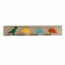The Big One Bright Dino 4-Hook Wall Decor