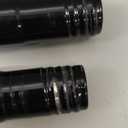 Black Tension Curtain Rod 30 to 64 Inch,Adjustable Curtain Rod,Shower Tension Curtain Rod No Drilling,7/8" Spring Curtain Rods for Windows Closet Doorway Door (Black 1 Pack)