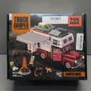 Car Building Block, 2-in-1 Camper Van Building and Farm Pickup Truck Building Set Toy for Adult, Retro Rvs Building Block Kit Set, 2188pcs