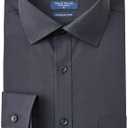 Year In Year Out Wrinkle Free Dress Shirt for Men Regular Fit Long Sleeve Wrinkle Resistant Shirt M