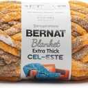 Bernat Blanket Extra Thick Cel-Este - 1 Pack of 65 Yards/21.2 oz Comet Gold 100% Polyester Yarn
